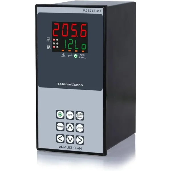 Multispan MS-5716-M1 16 Channel Temperature Scanner 100-250V AC Supply 192X96
