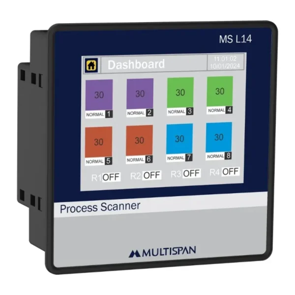 Multispan MS-L14 Process Scanner And Data Logger 20-36V DC Supply 96X96