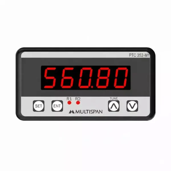 Multispan PTC-352-M1 Process Temperature Controller Digital 5-Digit Red LED Display 48X96