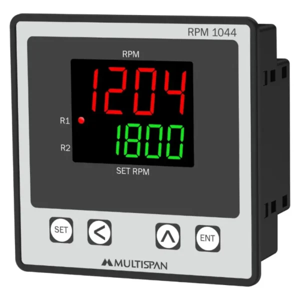 Multispan RPM-1044 Indicator with Alarm Output 100-270V AC Supply 96X96