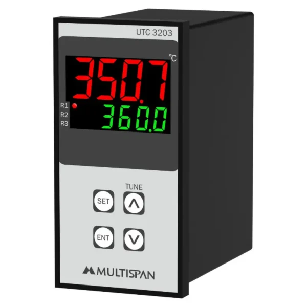 Multispan UTC-3203 Universal Temperature Controller Double Display 96X48