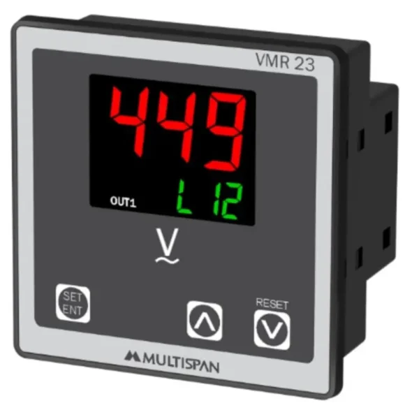 Multispan VMR-23 Voltage Monitor Relay 50-520V AC Supply 72X72