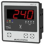 Multispan VOLT-13 Three Phase Ampere and Volt Meter 100 -270V AC/DC Supply 96X96