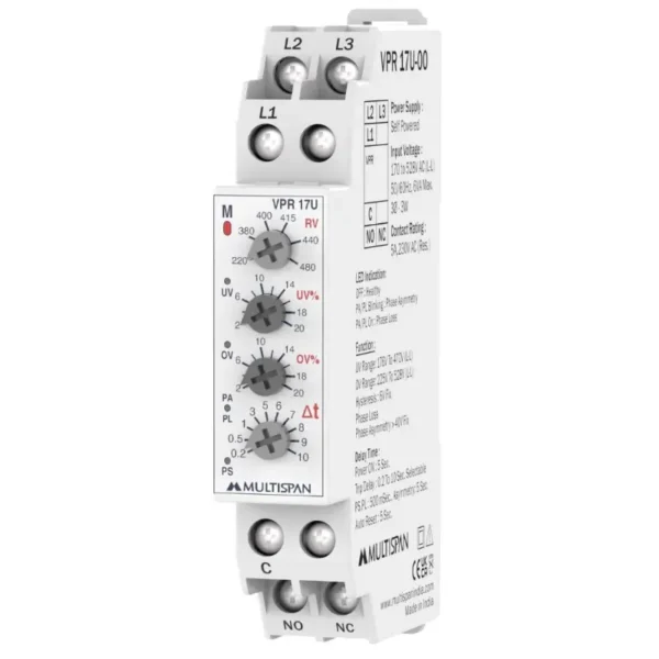 Multispan VPR-17U Voltage Protection Relay 90X17.5