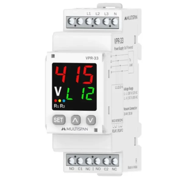 Multispan VPR-33 Voltage Protection Relay 90X35