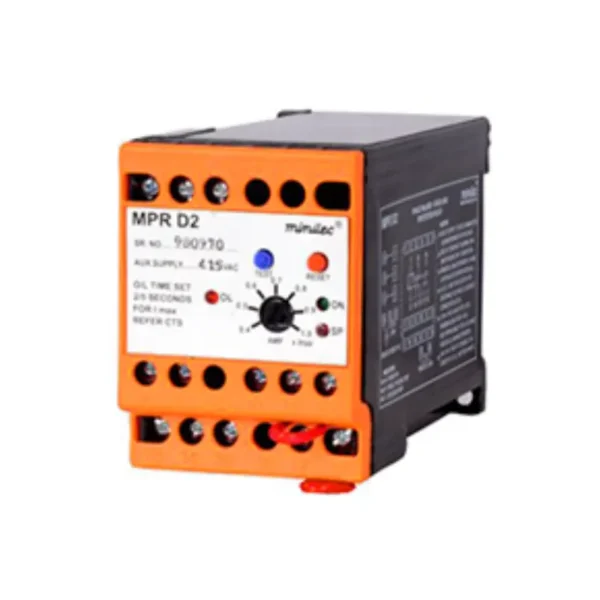 Minilec MPR D2 Motor Protection Relay 76X56.5