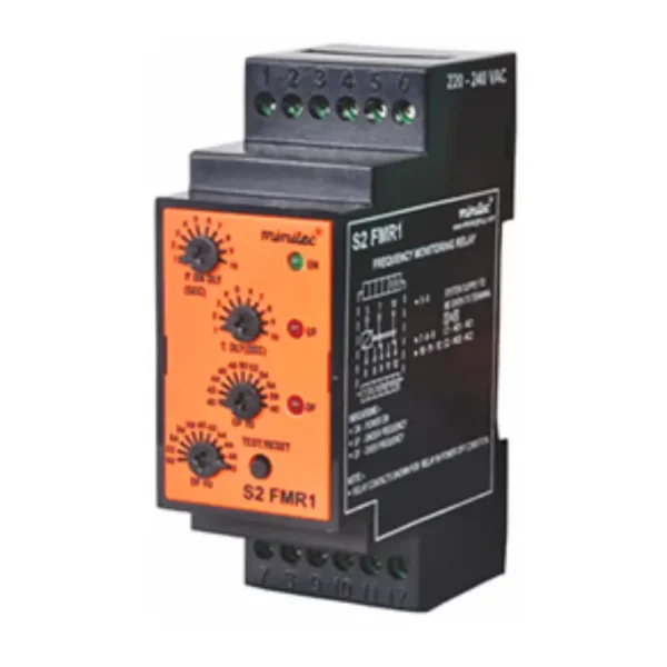 Minilec S2 FMR1 Frequency Monitoring Relay 1-10 Sec 90X35