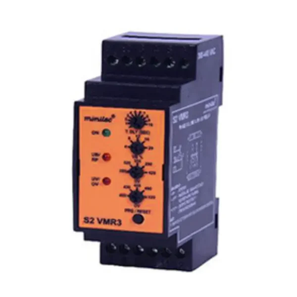 Minilec S2 VMR3 Phase Failure with Under and Over Voltage Relay 90X35