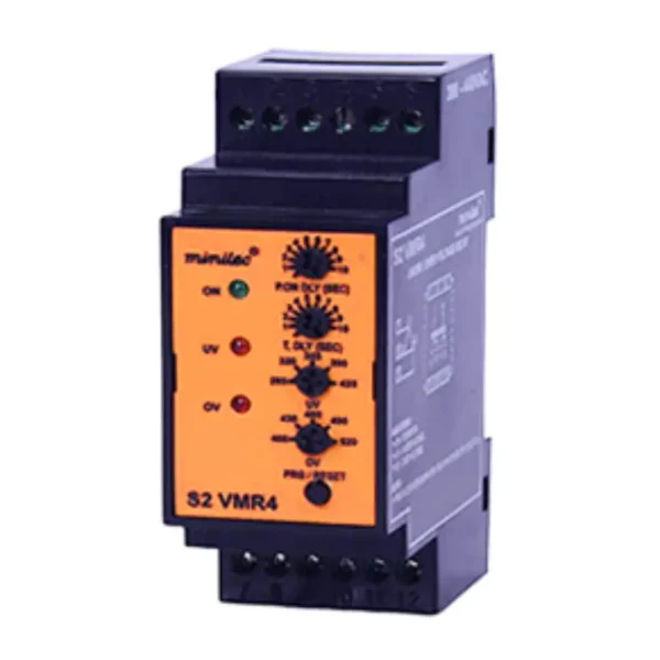 Minilec S2 VMR4 3 Phase Voltage Monitoring Relay 2CO 90X35