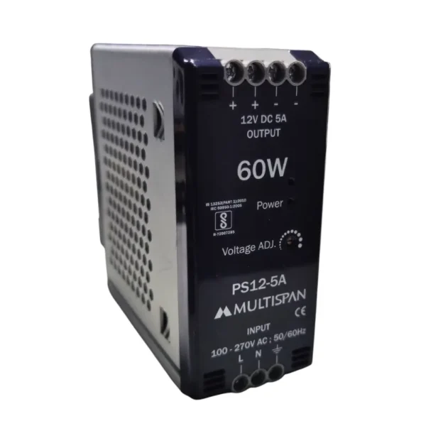 Multispan PS12-5A Power Supply DIN rail 105X45