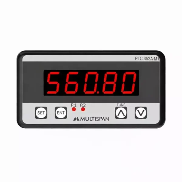 Multispan PTC-352A-M1 Process Temperature Controller Digital 4-Digit Red LED Display 48X96