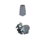 Sibass SE-04-3 Heavy Duty 4 Pin Connector Top Straight Bottom Wall Mount CE Mark