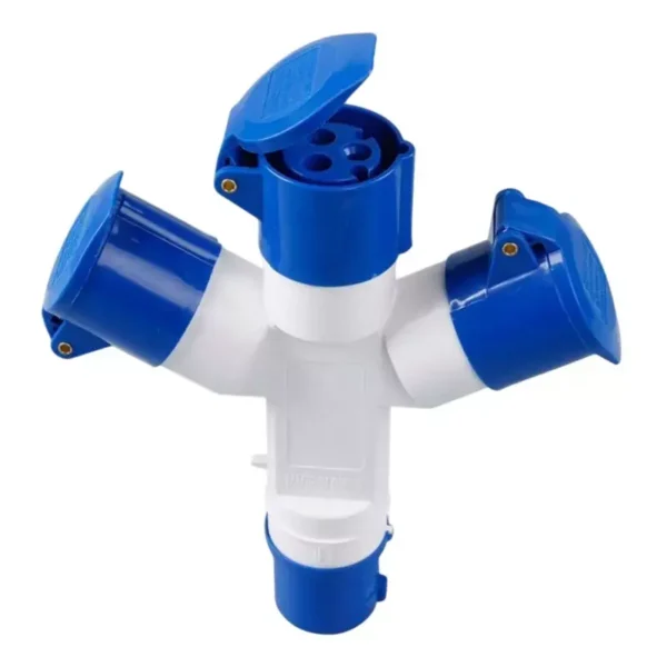 Sibass SE-1013 Electric 3 Way Socket 16A 5 Pin IP44 CE Mark