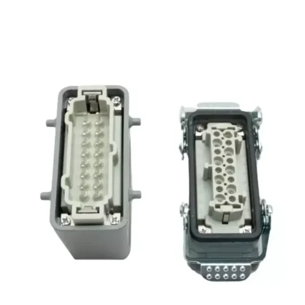 Sibass SE-16-1 Heavy Duty 16 Pin Connector Side Entry Bottom Open CE Mark