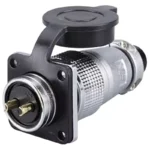 Sibass SE-20-2S Steel Round Connector 2 Pin 20MM CE Mark