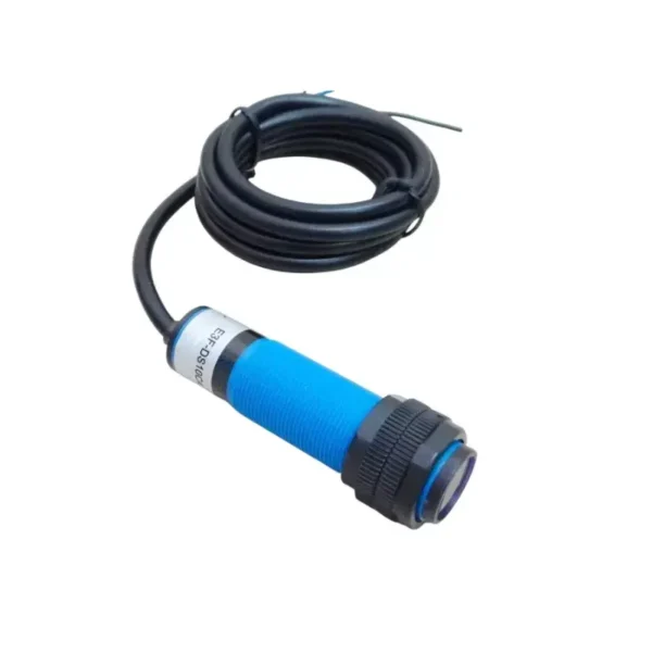 Sibass SE-E3F-DS30C4/P1 Photo Optic Sensor Cylinder Type PVC Body 18mm Sensing Distance 30cm