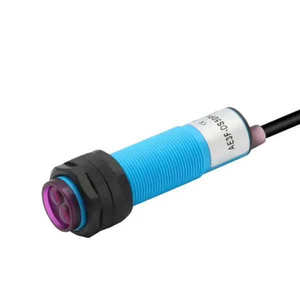 Sibass SE-E3F-DS50P1/P2 Photo Optic Sensor Cylinder Type PVC Body 30mm Sensing Distance 50cm