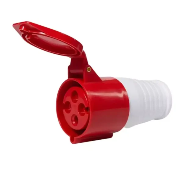 Sibass SE-S224 Electric Straight Socket 32A 4 Pin IP44 CE Mark