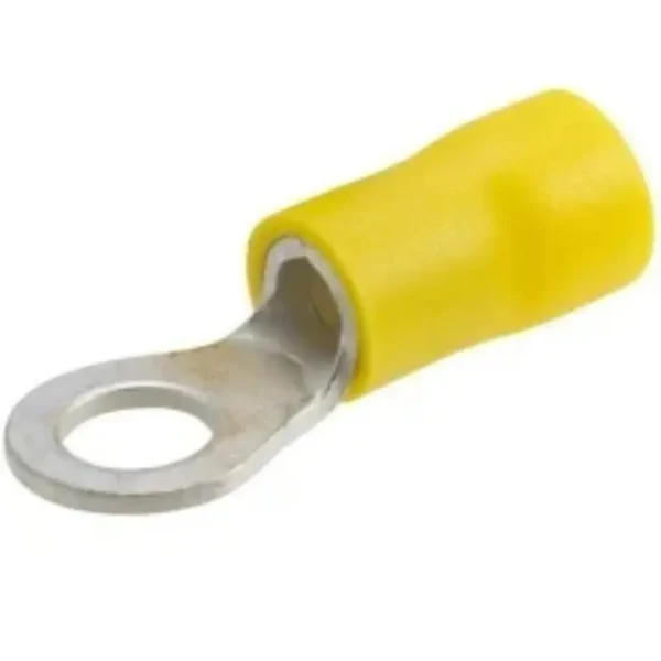 AERA ARI-7094 Crimping Type Copper Ring Type Terminal Ends Insulated 4.6 sqmm Cable Size 8.2mm Hole Size Pack of 100