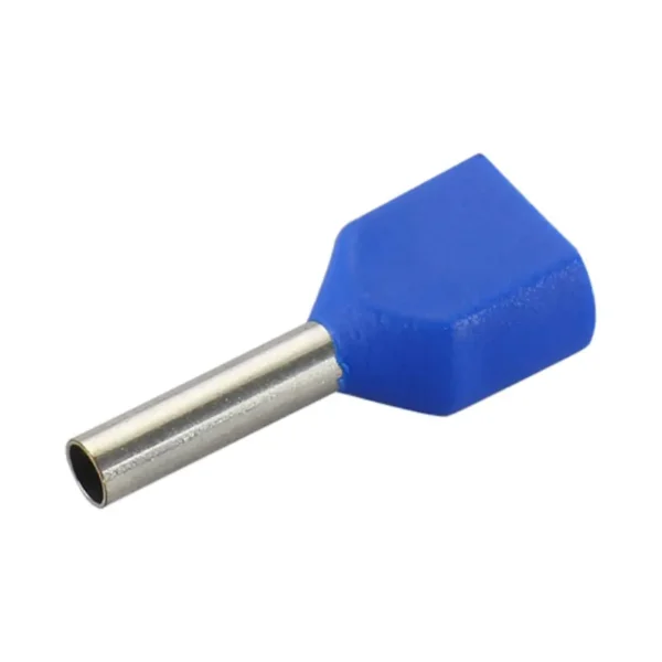 AERA ATFI-4012 Crimping Type Copper Twin Cord Ferrules Insulated 4 sqmm Cable Size Pack of 100