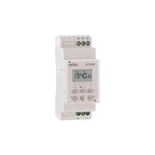 Selec ATS2M1-1-16A-230V-CE Digital Astronomical Time Switch 230V AC