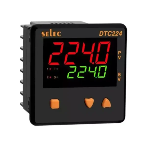 Selec DTC224 Temperature Controller 4 Digit Dual Display 90-270V AC/DC