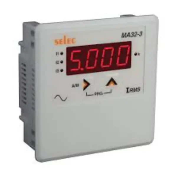 Selec MA32-3-G-40/300V-CE Digital Ammeter with LED display 40-300V AC/DC