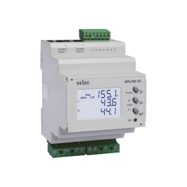 Selec MRJ4M-SL LCD Plug-N-Wire Multifunction Meter 60-300V AC