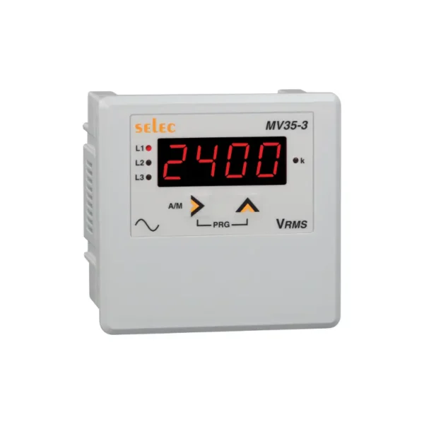 Selec MV35-3-G-40/300V-CE Digital Voltmeter With LED display 230V AC
