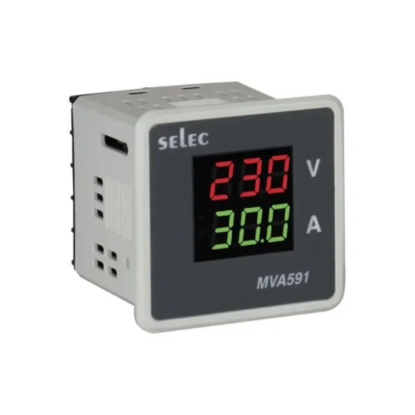 Selec MVA591-30A-230V-CE Digital Panel Meter 3 digit LED display 30A