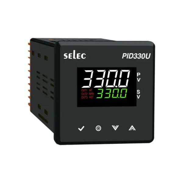 Selec PID330-U-0-1 Universal PID Controller 4 Digit Dual display 90-270V AC/DC