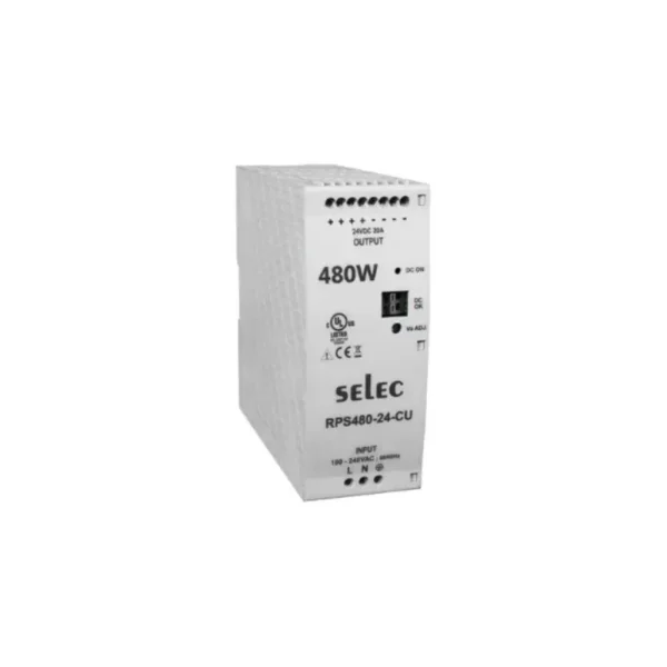 Selec R3PS480-24 DIN Rail Power Supply 480W
