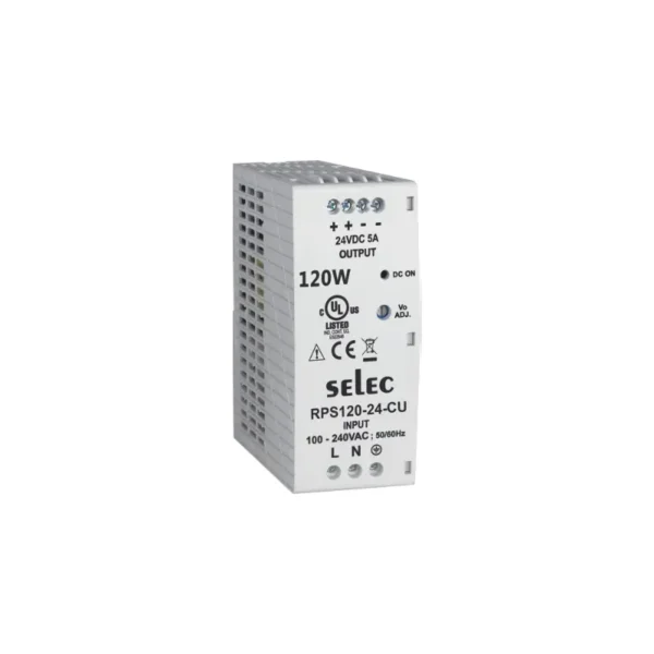 Selec RPS120-12-CU 96W 12V/8A DIN rail mounted Power Supply