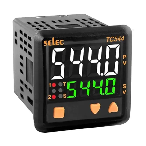Selec TC544C-CU Temperature Controller 4-Digit Dual Display 90-270V AC/DC