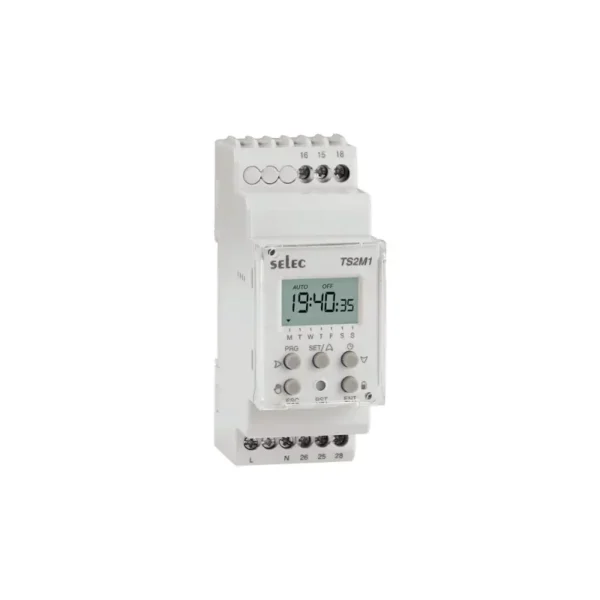 Selec TS2M1-1-16A-230V V2 Digital daily weekly Time Switch 230V AC