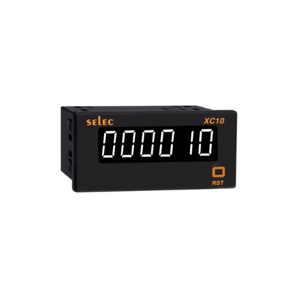 Selec XC10 Totaliser 6 Digit White LED Display 90-270 V AC/DC