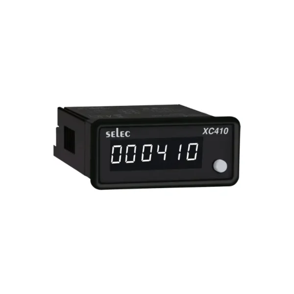 Selec XC410C Totaliser 6 Digit White LED Display 90-270 V AC/DC