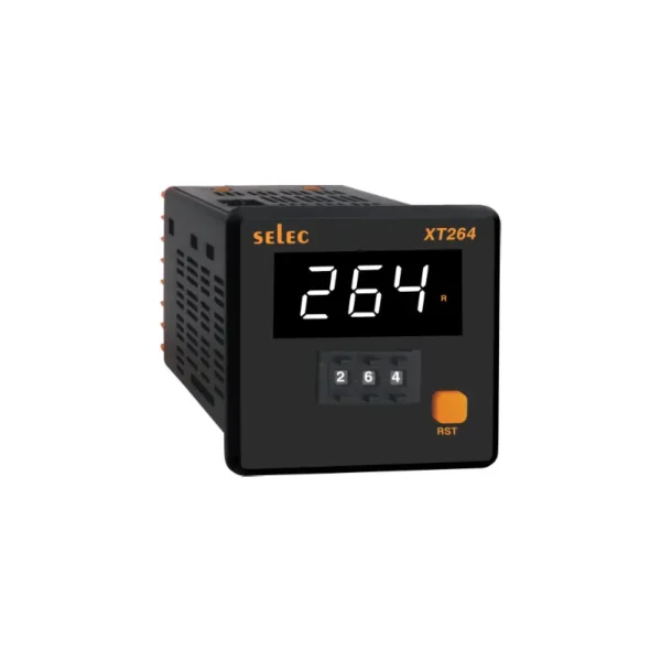 Selec XT264A Digital Timer 3 Digit Single White Display 90-270V AC/DC