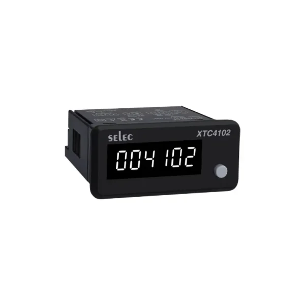 Selec XTC4102-CU Programmable Counter 6 Digit White LED Display 90-270 V AC/DC