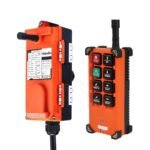 POWER F21-E1B Hoist Crane Industrial Remote Control Wireless Transmitter Push Button Switch Channel (AC 36V-440V(50-60) 1 Transmitter + 1 Receiver)