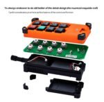POWER F21-E1B Hoist Crane Industrial Remote Control Wireless Transmitter Push Button Switch Channel (AC 36V-440V(50-60) 1 Transmitter + 1 Receiver) - Image 2