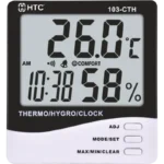 HTC 103 CTH Thermo Hygrometer, -50°C to 70°C, 10%RH-99%RH, 3 Line LCD