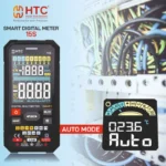 HTC 15S True RMS Smart Digital Multimeter with Color Display, 600V AC/DC, 10A & Temperature Measurement - Image 4