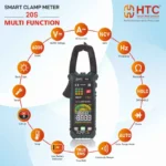 HTC 20S Smart True RMS Clamp Meter with 5999 Count Colour Display & Analog Bar Graph - Image 3
