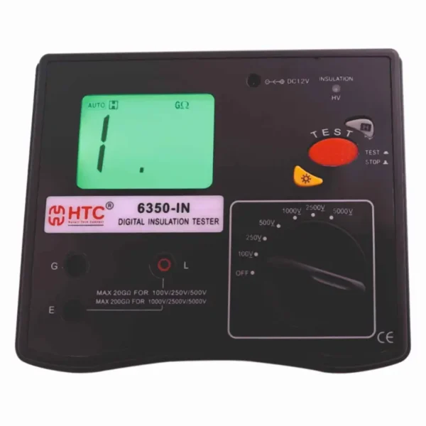 HTC 6350-IN 5000V High Voltage Digital Insulation Tester up to 200 Automatic Ranging