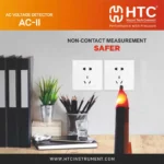 HTC AC-II Non-Contact AC Voltage Detector Pen, 90V to 1000V AC with LED & Flashlight - Image 2