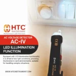 HTC AC-IV Dual Sensitivity Non-Contact AC Voltage Detector, 12V-1000V with NCV - Image 6