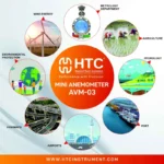 HTC AVM-03 Mini Anemometer Air Velocity & Temperature HVAC Gauge - Image 3