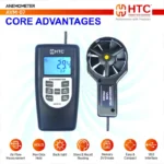 HTC AVM-07 Portable Digital Airflow Anemometer 0-9999 CMM CFM with USB RS232C Interface - Image 2