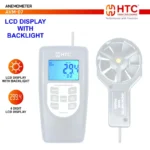 HTC AVM-07 Portable Digital Airflow Anemometer 0-9999 CMM CFM with USB RS232C Interface - Image 4